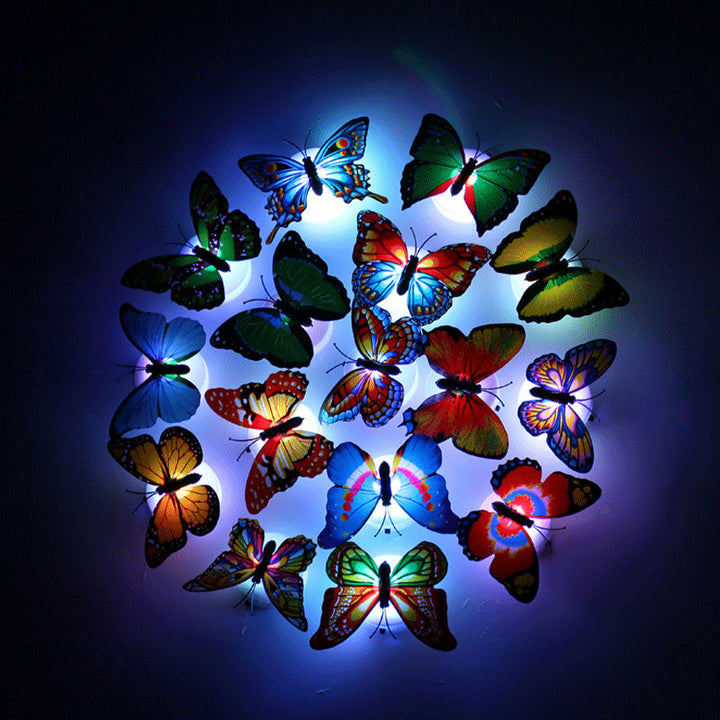 3D LED Fjäril Dekoration Nattlampa
