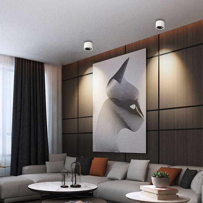 Origo Minimalistisk LED Taklampa - Justerbar Rund Infälld Lampa