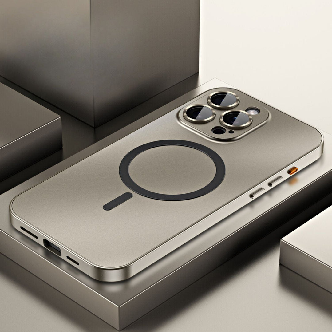 Telefonfodral Magnetiskt Metall MagSafe Kompatibelt Skydd