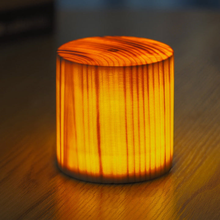 LumiWood – LED-bordslampa med batteri och touchkontroll