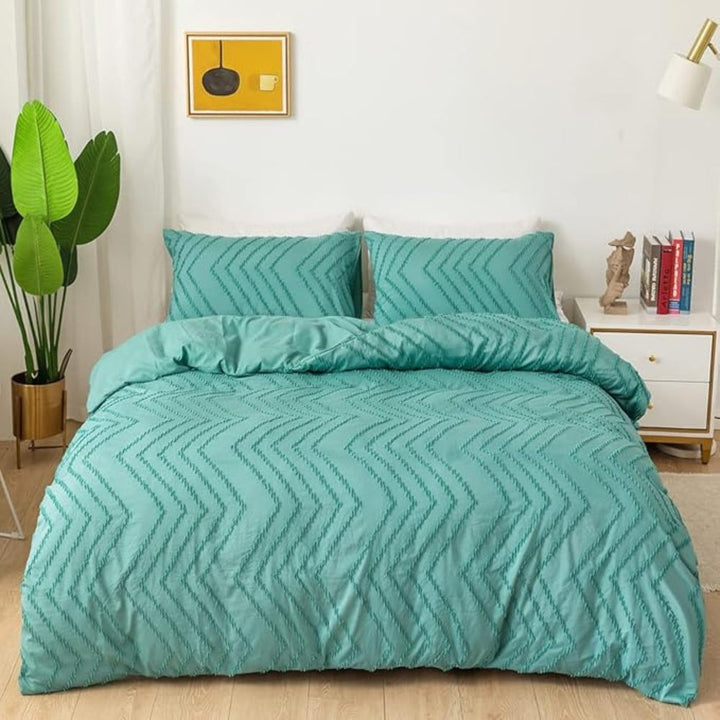 Chevron Plush Quilt Cover | 3 delar Set