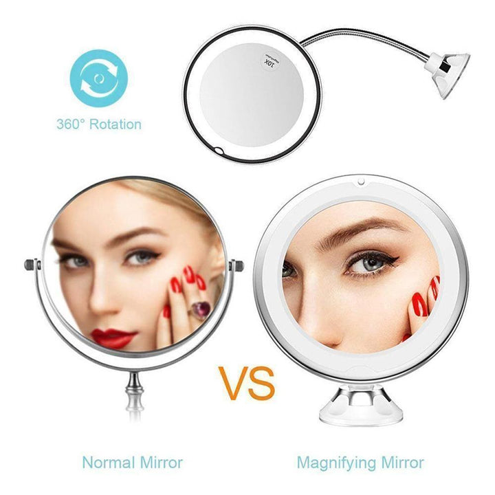 Förstoring Makeup Spegel med LED Ljus