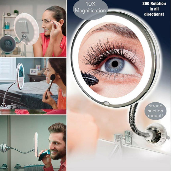 Förstoring Makeup Spegel med LED Ljus