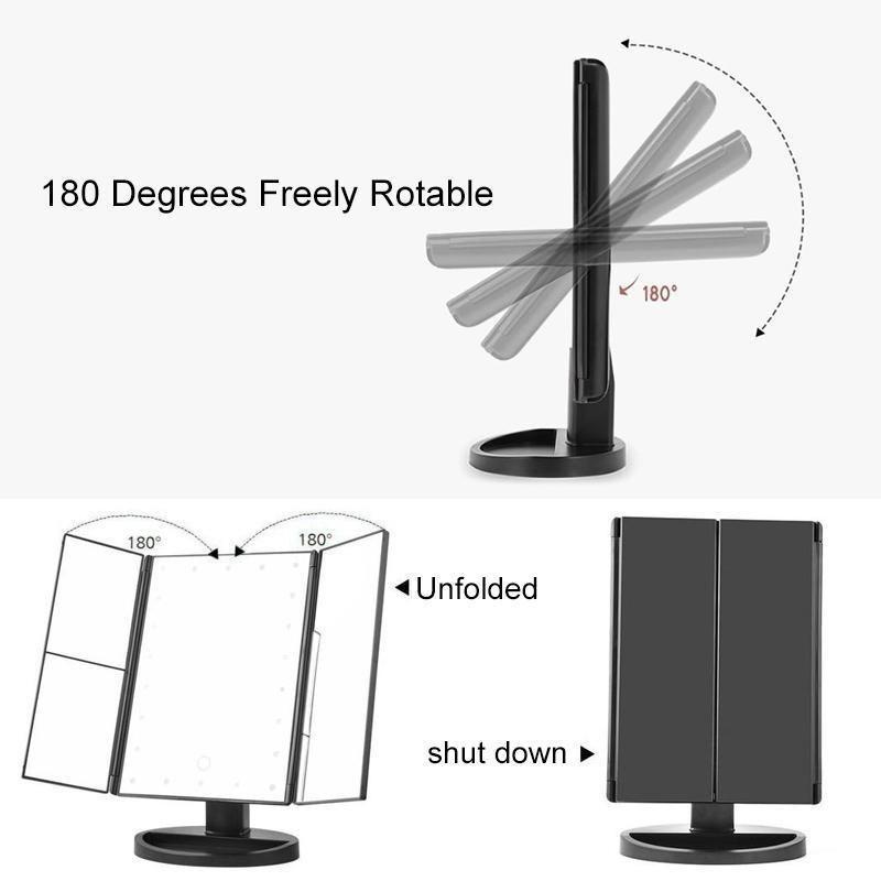 Ljus Makeup Sminkspegel, 24LED