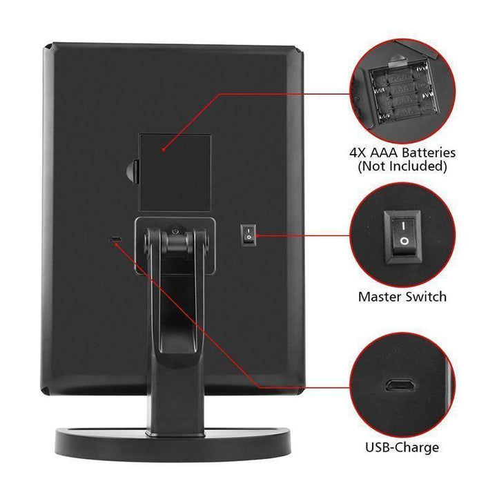 Ljus Makeup Sminkspegel, 24LED