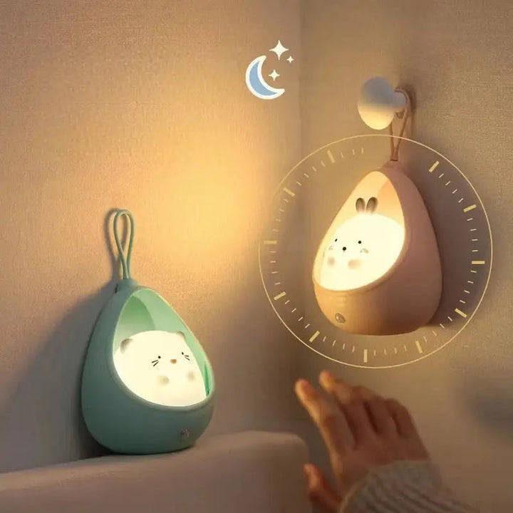 PurrLight – Söt djur nattlampa LED sänglampa för barn