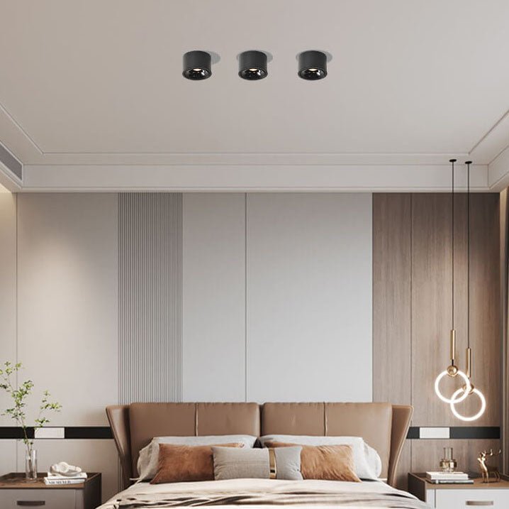 Origo Minimalistisk LED Taklampa - Justerbar Rund Infälld Lampa