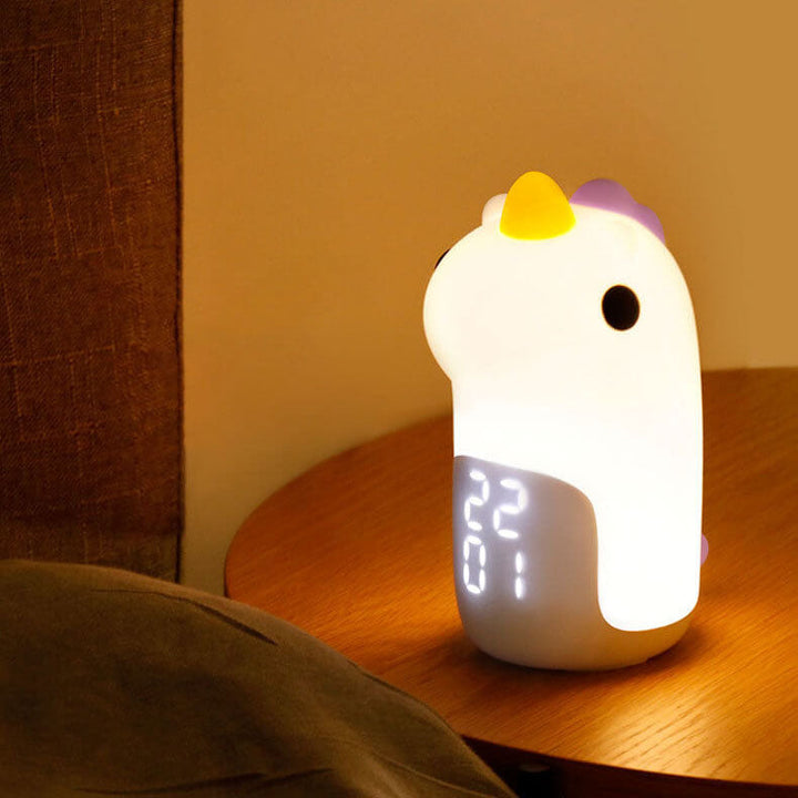 Unilora DreamLight Väckarklocka | Enhörningsdesign | Timer &amp; LED Nattlampa | Barnrumsinredning