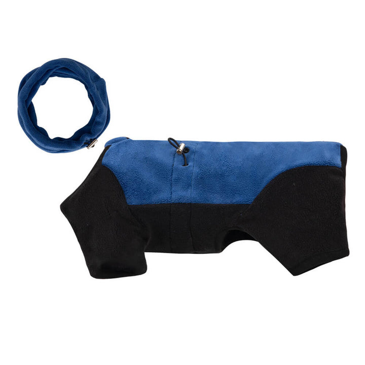 Full Protection Polar Fleece Hundoverall med Avtagbar Krage