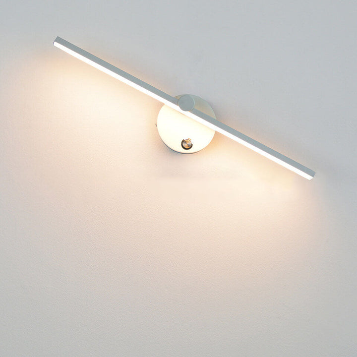 Nordisk Minimalistisk Aluminium Lång Bar Switch LED Spegel Vägglampa