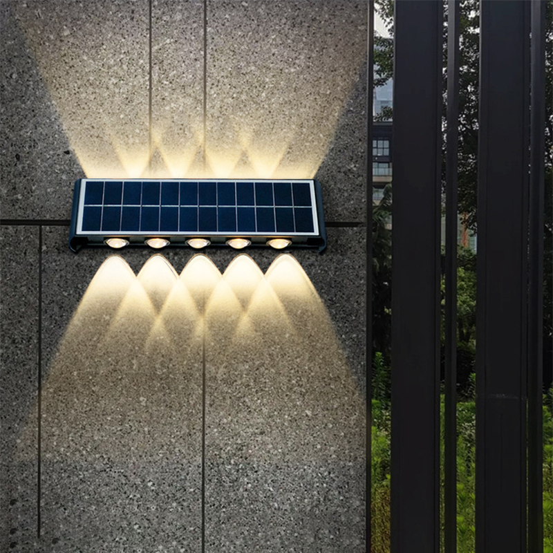 Modern Enkelhet Solskyddad Rektangulär ABS PMMA LED Vägglampa För Utomhuspatio
