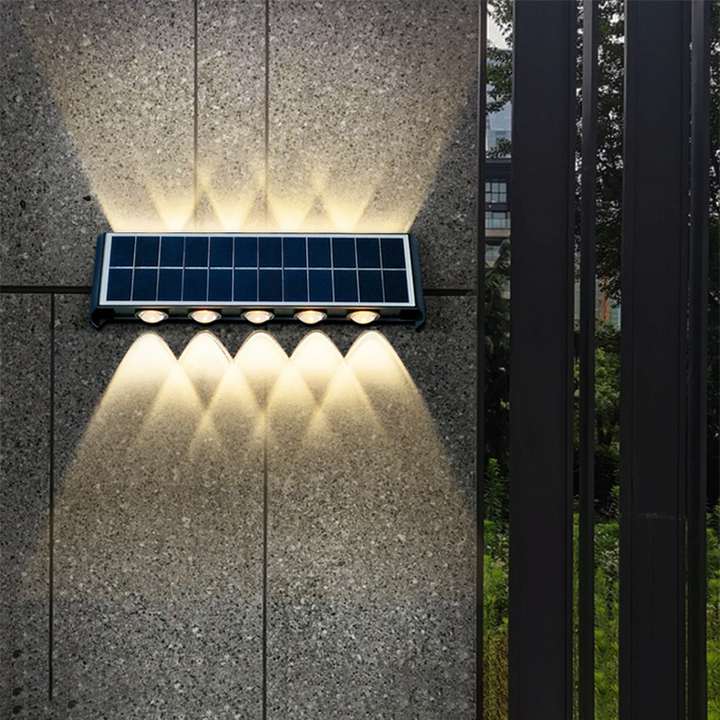 Modern Enkelhet Solskyddad Rektangulär ABS PMMA LED Vägglampa För Utomhuspatio