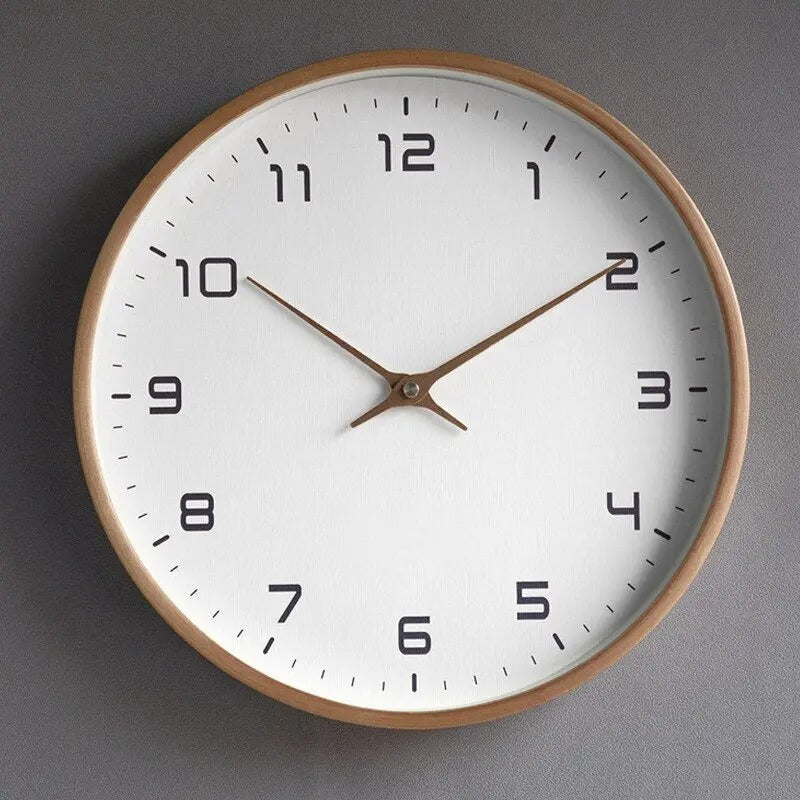 Skandinavisk Enkelhet Väggklocka | Minimalistisk Elegans för Varje Rum - DuraClock