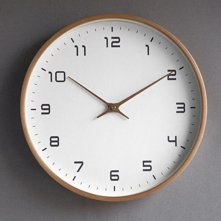 Skandinavisk Enkelhet Väggklocka | Minimalistisk Elegans för Varje Rum - DuraClock