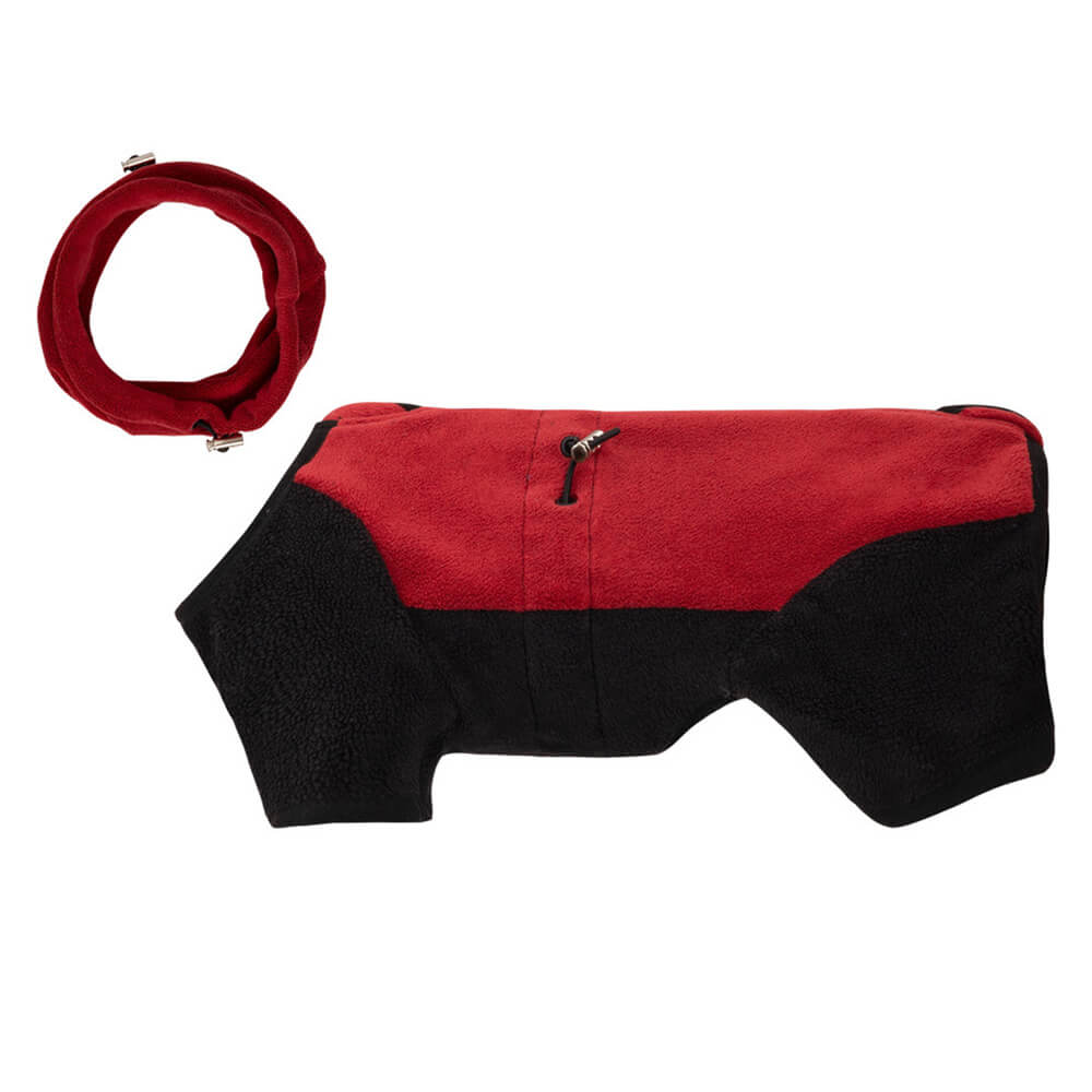 Full Protection Polar Fleece Hundoverall med Avtagbar Krage