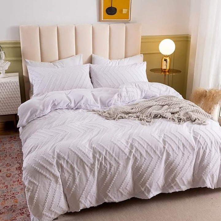 Chevron Plush Quilt Cover | 3 delar Set