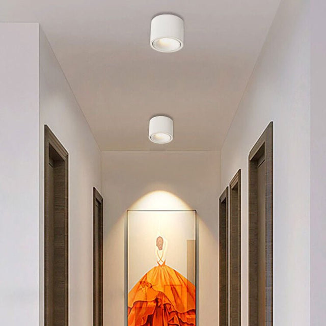Origo Minimalistisk LED Taklampa - Justerbar Rund Infälld Lampa