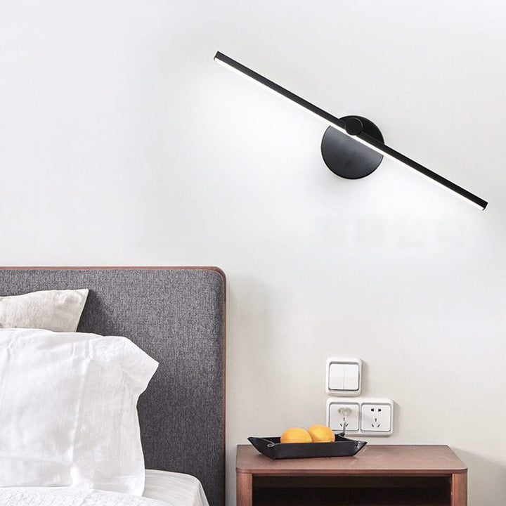 Nordisk Minimalistisk Aluminium Lång Bar Switch LED Spegel Vägglampa