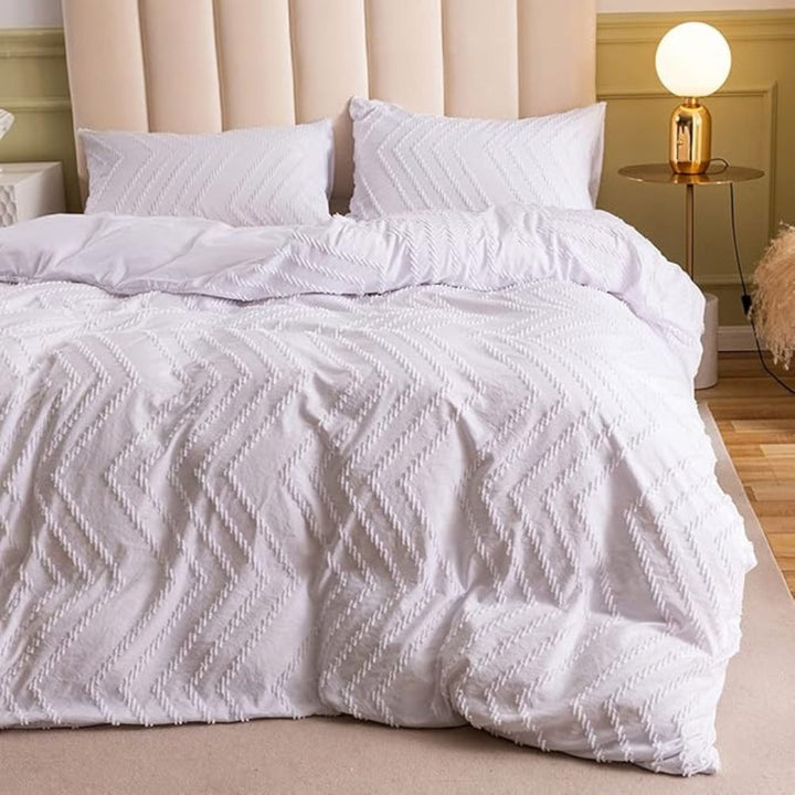Chevron Plush Quilt Cover | 3 delar Set