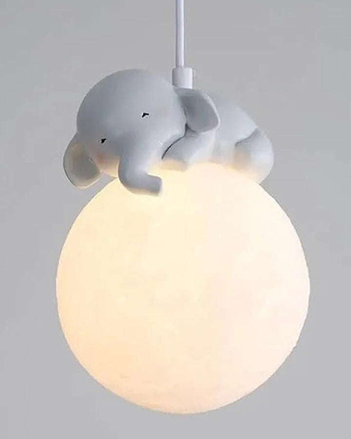 Söt djurformad månpendellampa - Elefant