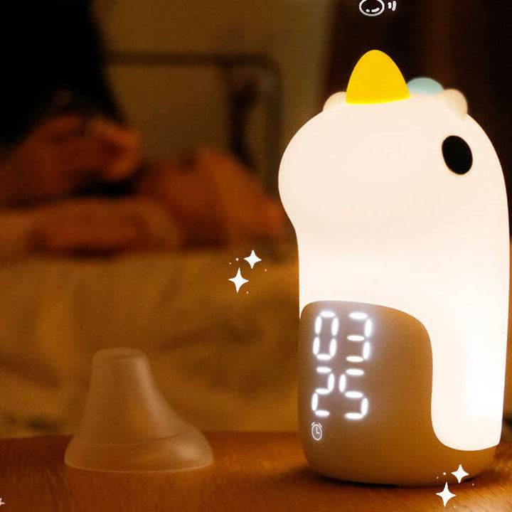 Unilora DreamLight Väckarklocka | Enhörningsdesign | Timer &amp; LED Nattlampa | Barnrumsinredning