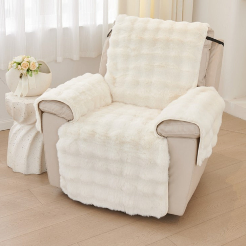 Faux Fur Recliner Sofföverdrag