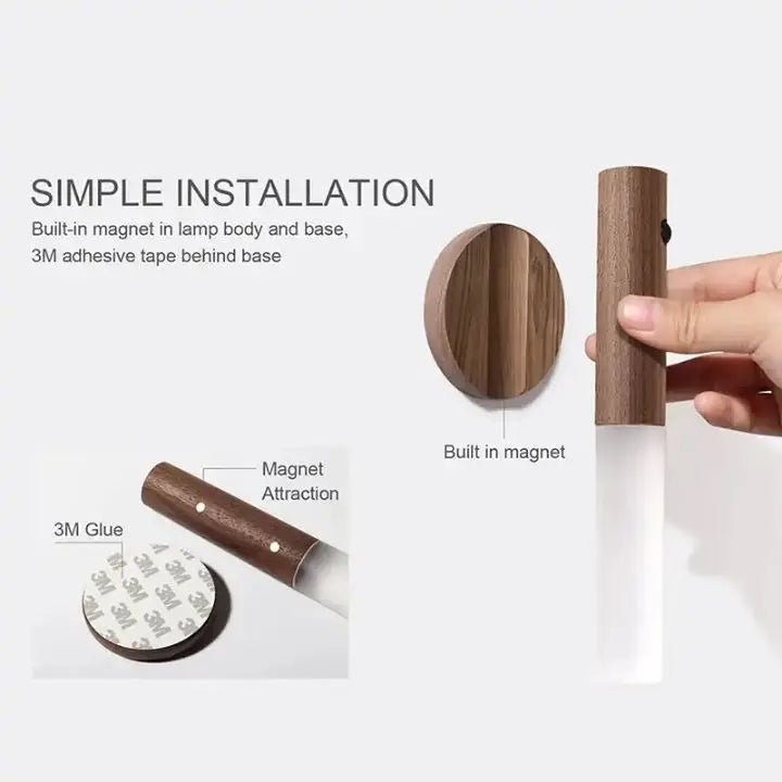 Bärbar LED Nattlampa med Rörelsesensor