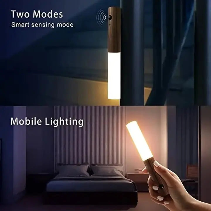 Bärbar LED Nattlampa med Rörelsesensor