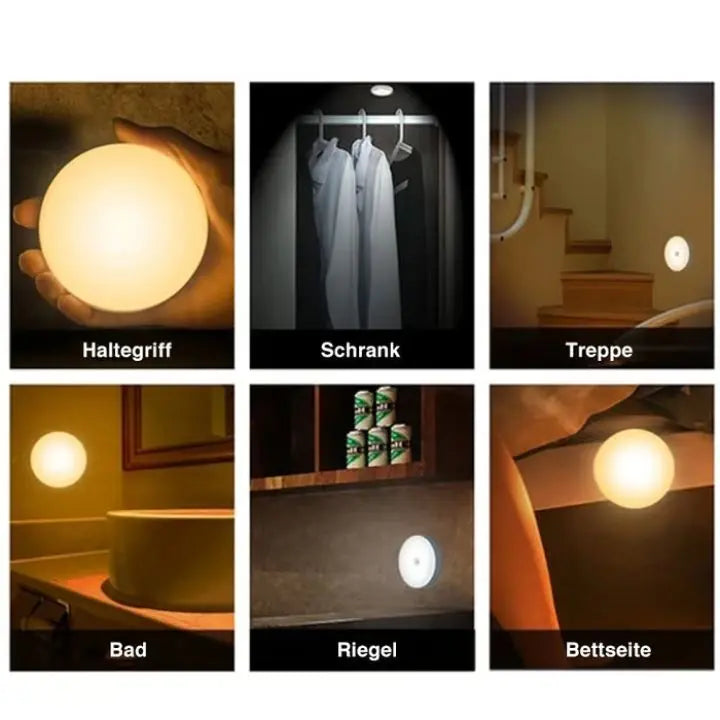 Uppladdningsbar Rörelsesensor LED Nattlampa