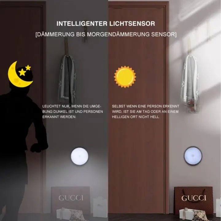 Uppladdningsbar Rörelsesensor LED Nattlampa
