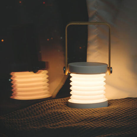 Lanternlampa nattlampa kreativ hopfällbar bärbar LED bordslampa