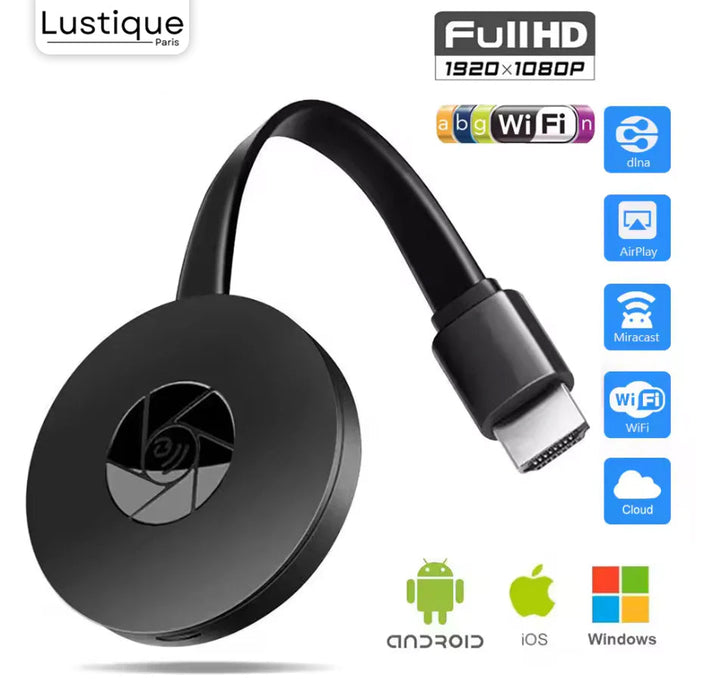 Trådlös HDMI Display Adapter | MediaLink 1080P WiFi Skärm Spegling för Android, iOS, Windows &amp; Mac