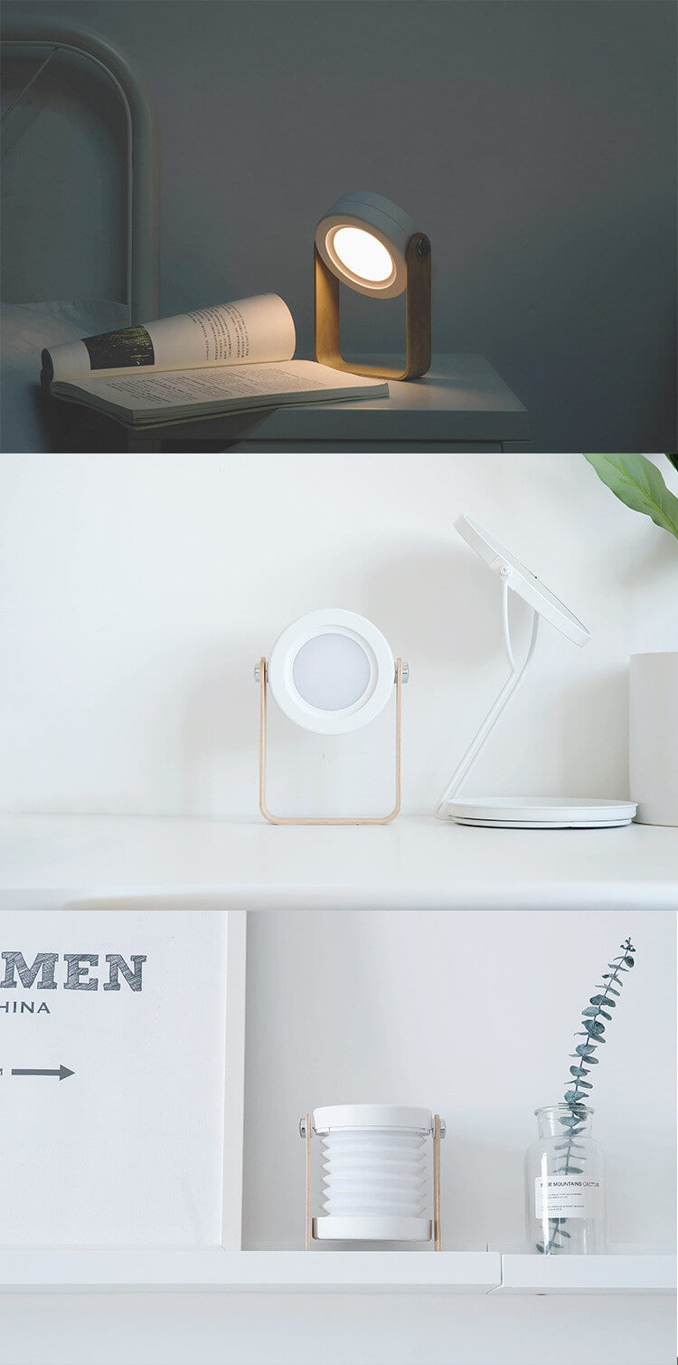 Lanternlampa nattlampa kreativ hopfällbar bärbar LED bordslampa