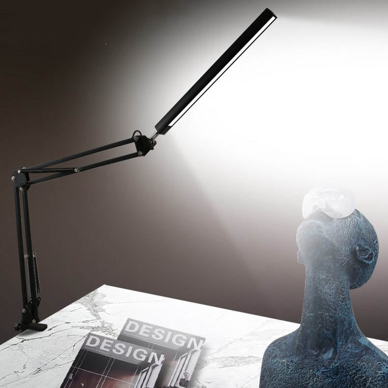 LED Fällbar Lång Arm Klämma Ögonskydd USB Lampa för Läsning