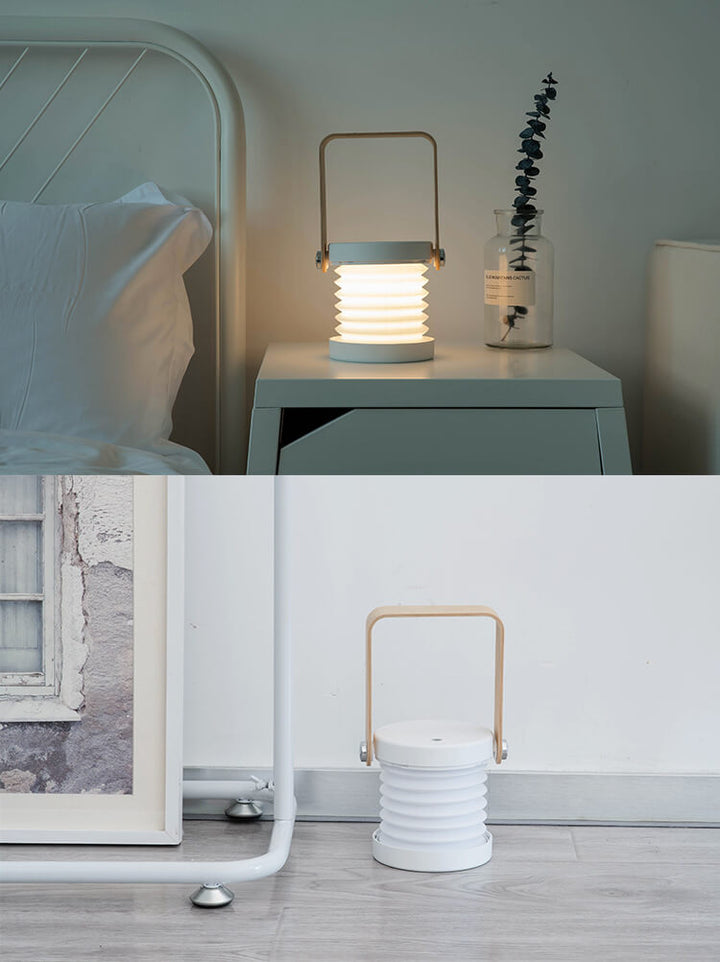 Lanternlampa nattlampa kreativ hopfällbar bärbar LED bordslampa