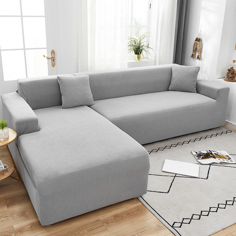Texturerad Stretch Sofföverdrag | Halkfritt, Maskintvättbart &amp; Skyddande för 1-sits, 2-sits och 3-sits soffor