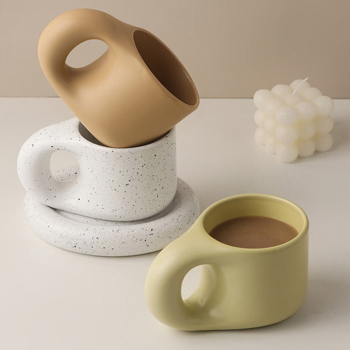 Nordisk Minimalistisk Söt Tjock Mugg