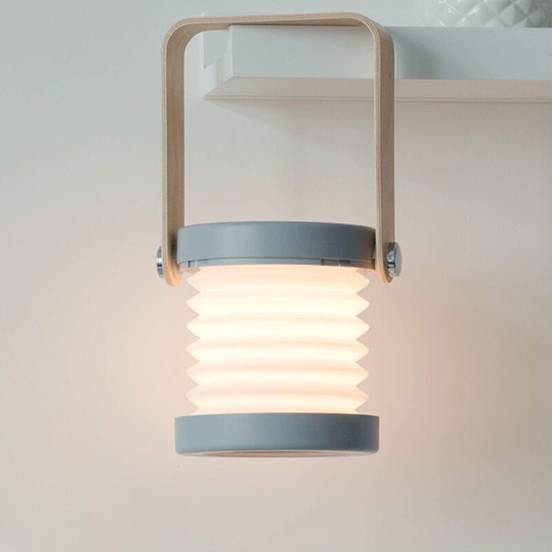 Lanternlampa nattlampa kreativ hopfällbar bärbar LED bordslampa
