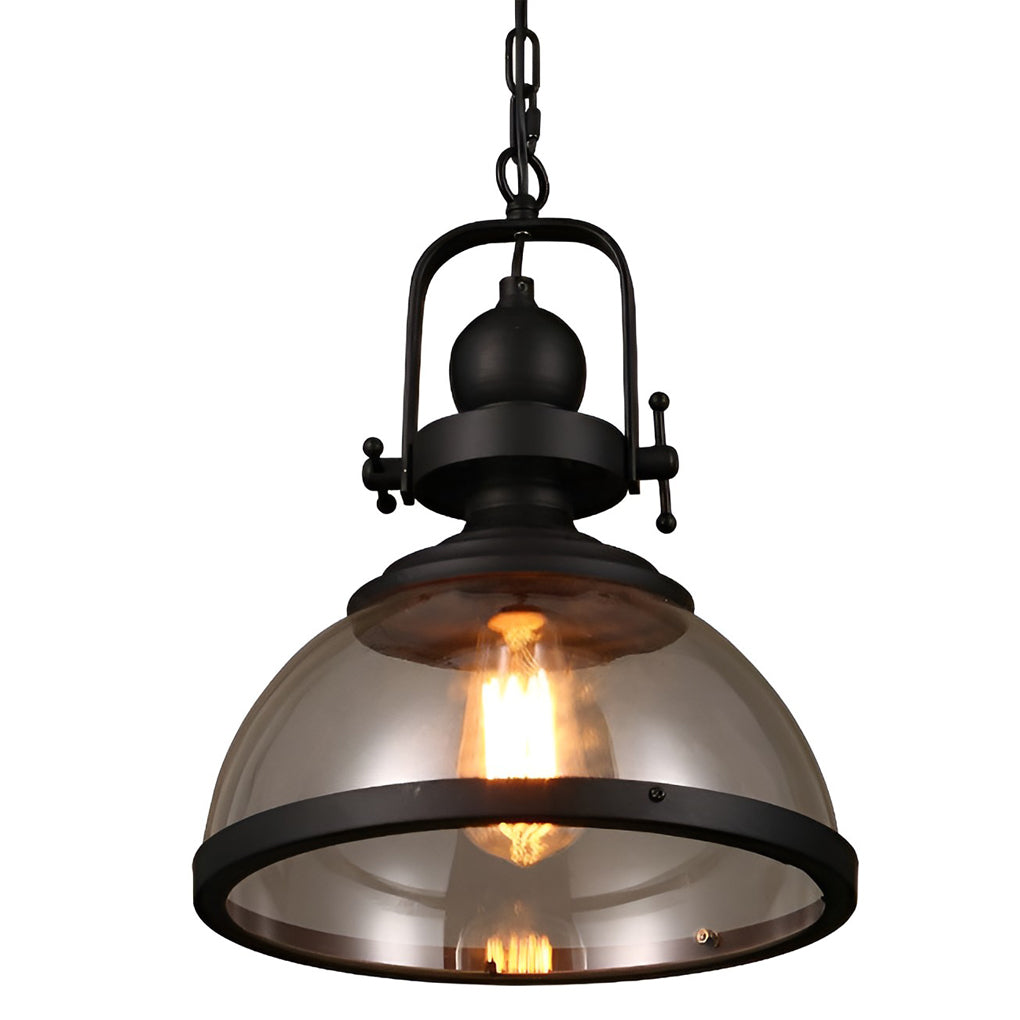 Antik Glasjärn Retro Industriell Kandelaber Pendel Taklampor