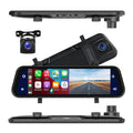 VisionMirror Pro – Ultra HD Spegel Dash Cam med Trådlös CarPlay & Android Auto