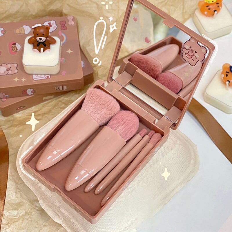 Bärbar Makeupborste med Spegel
