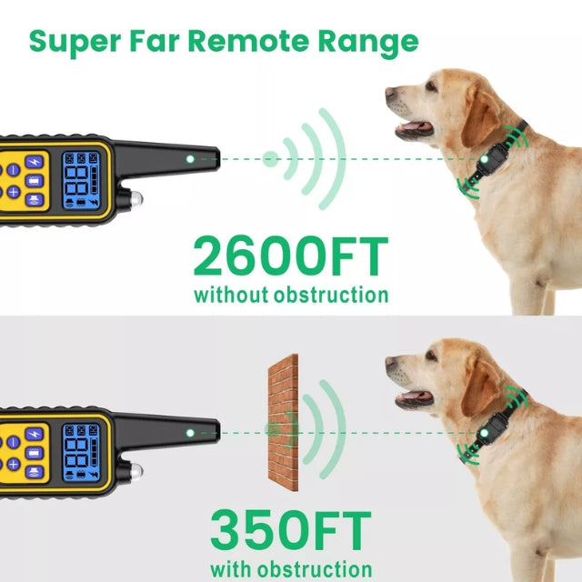 Justerbar Elektrisk Hundtränings E-Halsband – Säker, Effektiv Fjärrkontroll