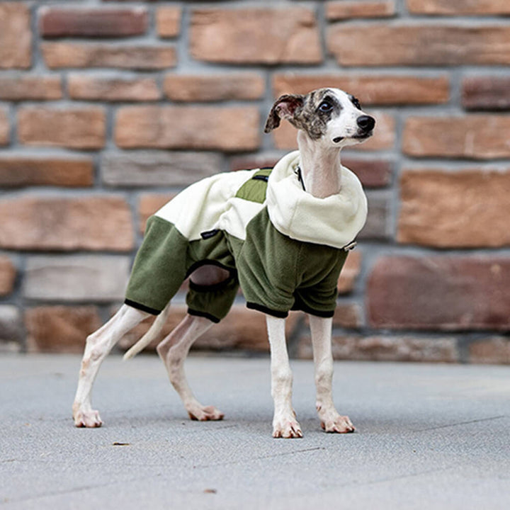 Full Protection Polar Fleece Hundoverall med Avtagbar Krage