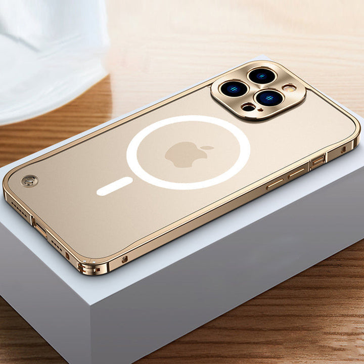 Magnetiskt mobilskal för iPhone med metallram |