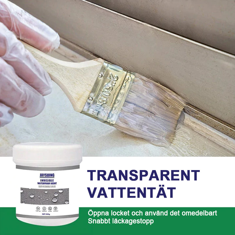 Transparent vattentät beläggning