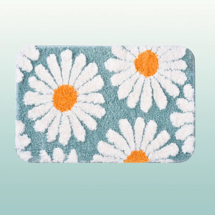 Feblilac Söt Daisy Badmatta, Lila Blommatta Badrum