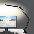 LED Fällbar Lång Arm Klämma Ögonskydd USB Lampa för Läsning
