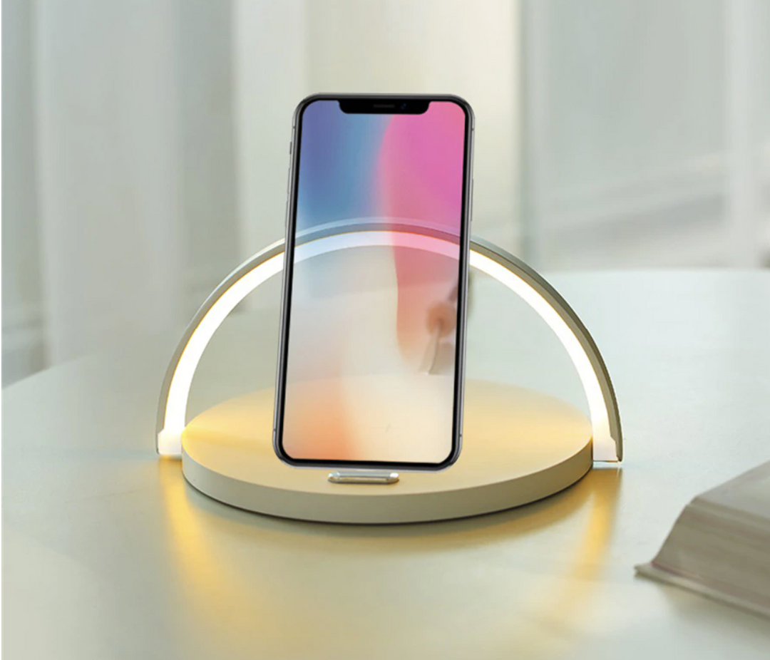 Bowlight Design | Atmosfärisk 3-i-1 Nattlampa med Trådlös Laddning