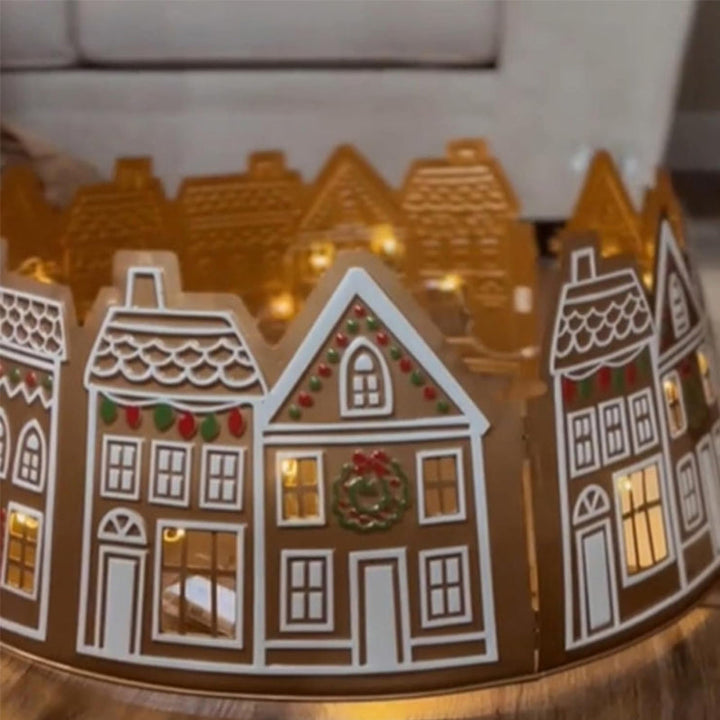 LED Pepparkakshus Julgran Krage