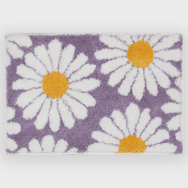 Feblilac Söt Daisy Badmatta, Lila Blommatta Badrum